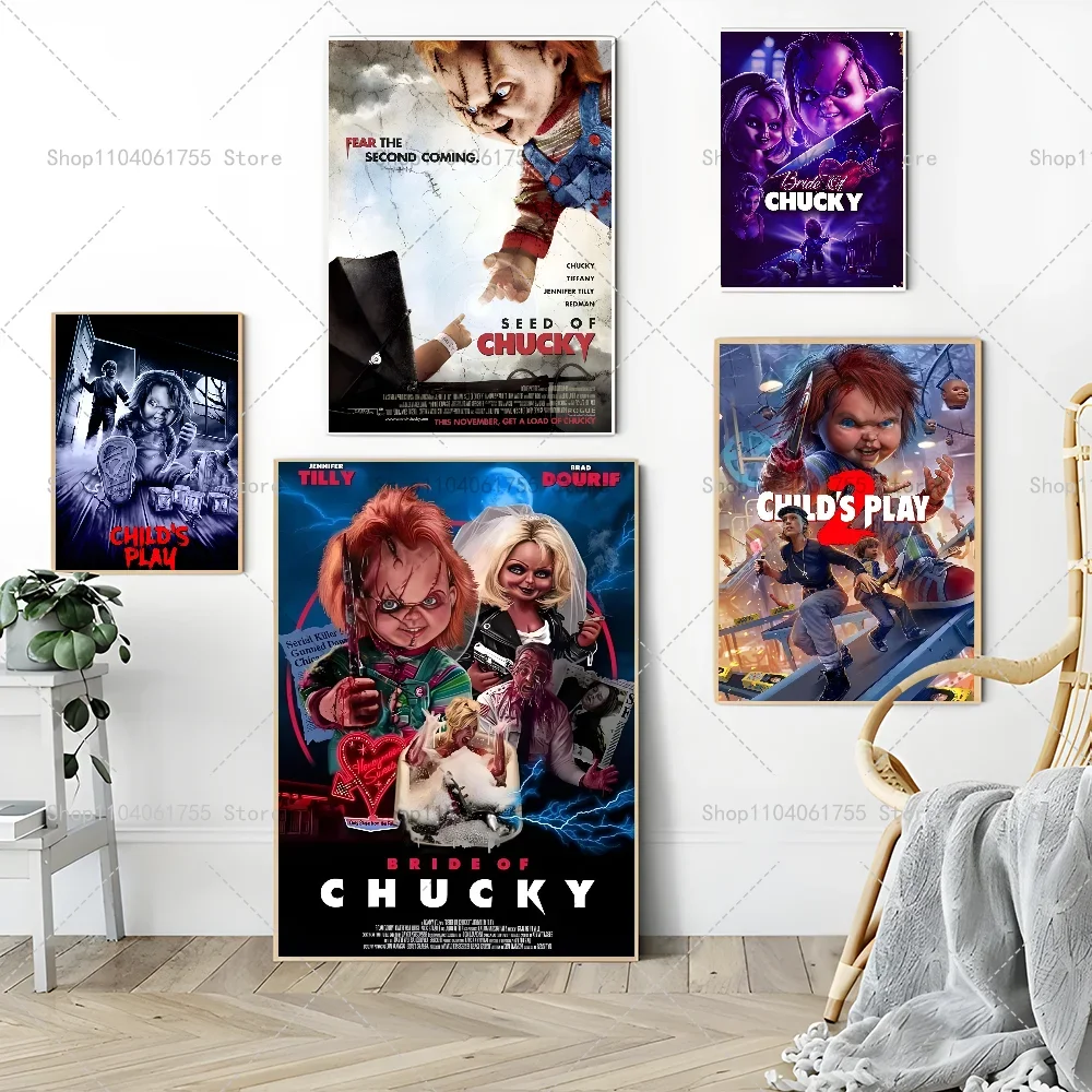 1PC Bride Of Chucky Classic Horror Movie Poster Paper Print Home Living Room Bedroom Entrance Bar Restaurant Cafe Art Painting