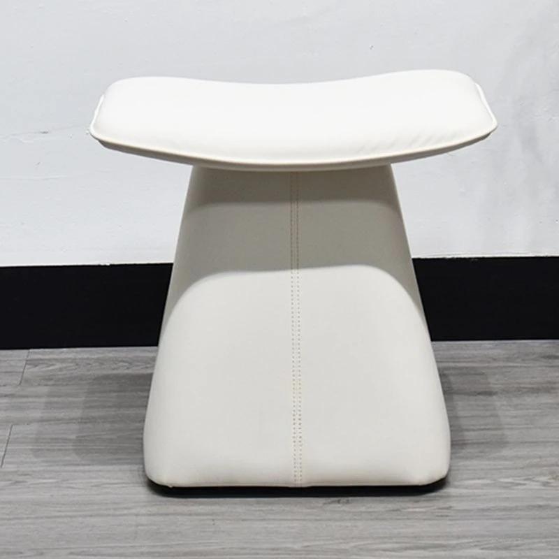 Luxury Vanity Stool for Bedroom Girls Makeup Stool Small Space Home Dressing Table Chair PU Leather High Density Sponge