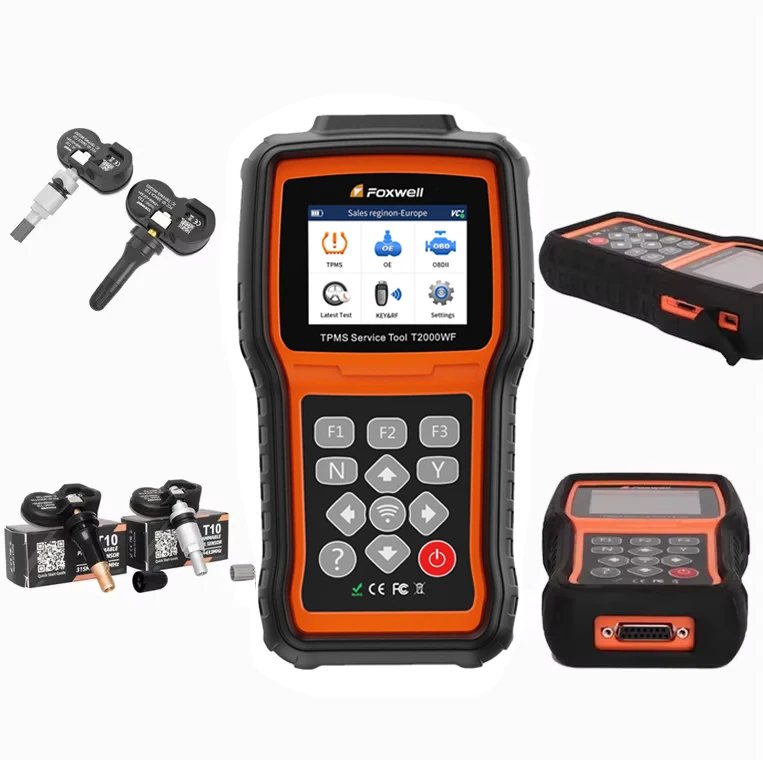 FOXWELL T2000 WF Car Diagnostic Tool Tire Pressure Monitor System TPMS Programming Tool 315/433MHz Programing T10 T20 For BMW