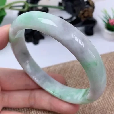 zheru Jewelry Natural Burma Jade 54mm-62mm bracelet Exquisite Princess bracelet send girlfriend send mom