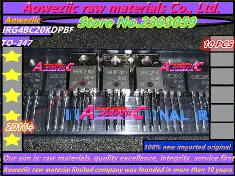 Aoweziic  2016+ 100% New Imported Original  IRG4BC20KD IRG4BC20KDPBF G4BC20KD TO-220 MOSFET 600V 13A 60W