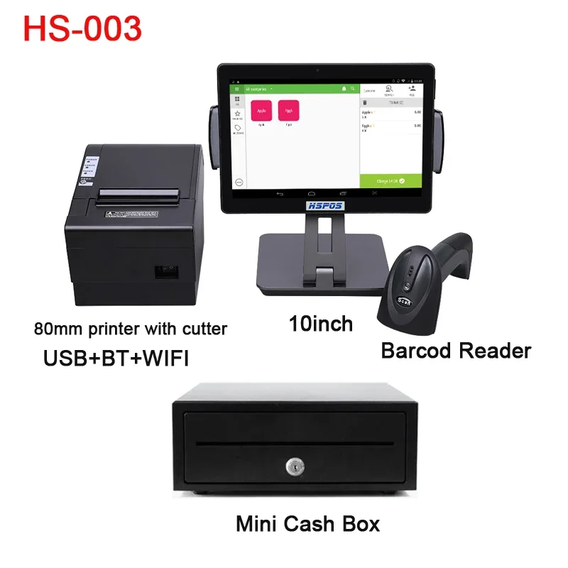 Retail Store 10inch good price Mini Android POS Tablet Cash Register Terminal Machine Hardware with Free POS system software