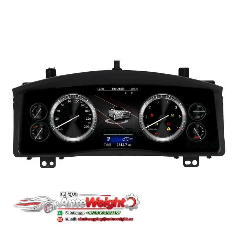 12.3inch Car Dashboard Instrument Cluster LCD Panel for LX570 2010-2017 Digital Cluster Linux System Cockpit