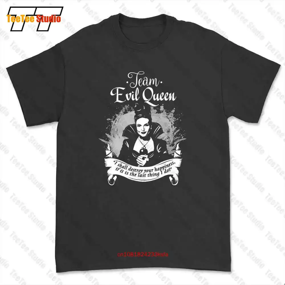 Once Upon A Time Team Evil Queen Black Regina Mills T-shirt Tee U566