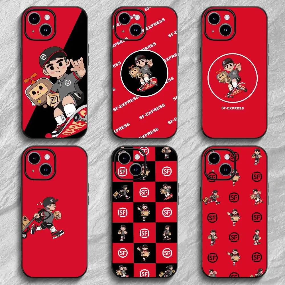 Casing Ponsel SF Express FASHION untuk 17 12 13 14 15 16Pro Max Mini Classic Plus Daya Tarik Magnetik Kuat