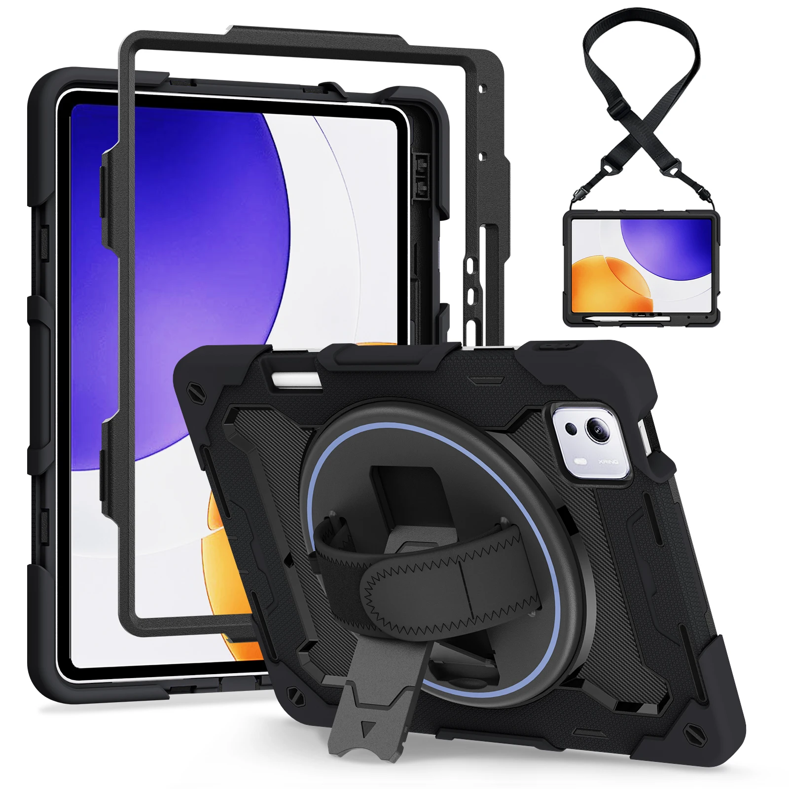 Heavy Duty Cover For Xiaomi Pad 7S Pro 12.5 inch Case Full Protection Build in Stand Handheld Portable Outdoor