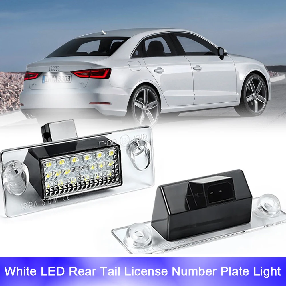 

2 шт., задние фонари для номерного знака Audi A3 S3 A4 B5 задняя подсветка номера на аудио а4