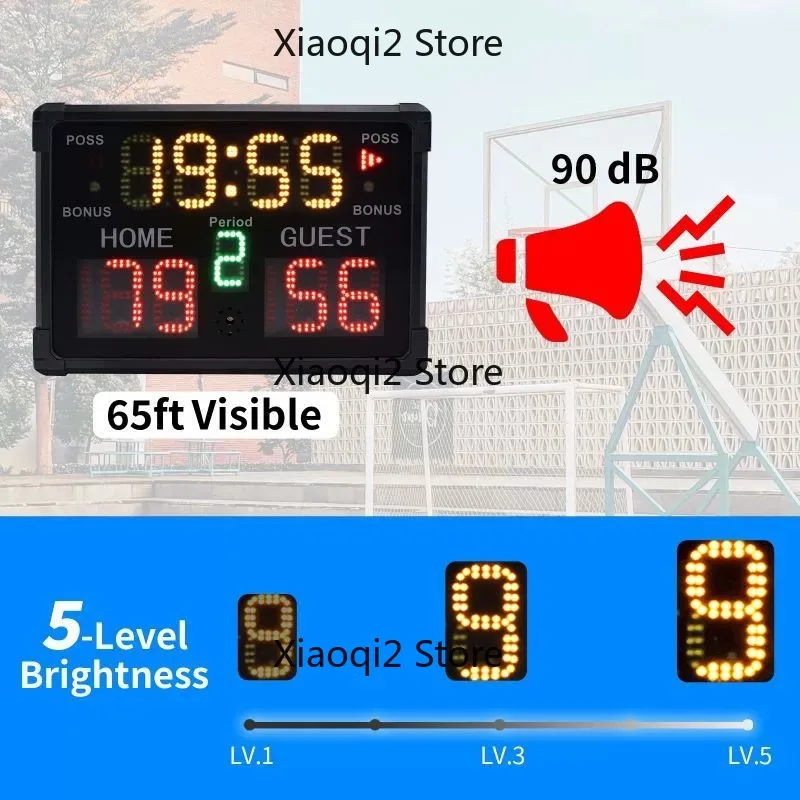 LED multifunctional sports electronic scoreboard, score display board, game training scoreboard, basketball score display screen