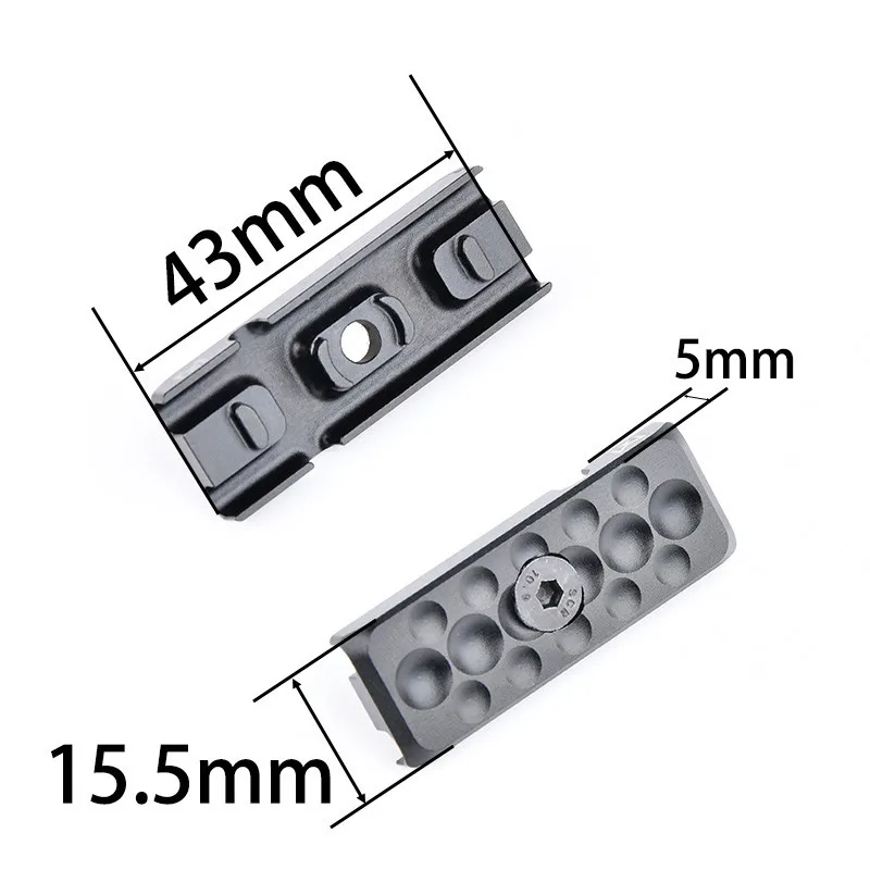 Wadsn militär 3 teile/satz metall cnc taktisches accessroy m-lok keymod draht führungs system airsoft waffen schiene handschutz schwanz fixiert