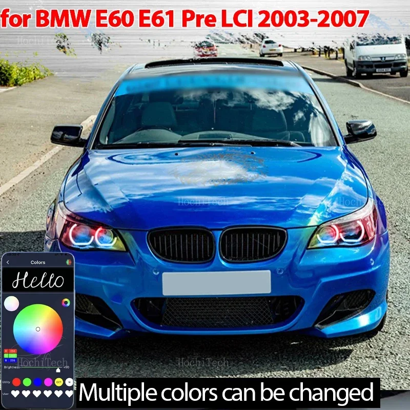 

Для BMW E60 E61 520i 525i 530i 540i 545i 550i M5 Pre LCI 2003-2007 Световые кольца APP Указатель поворота мигающий DRL LED Angel Eyes Kit