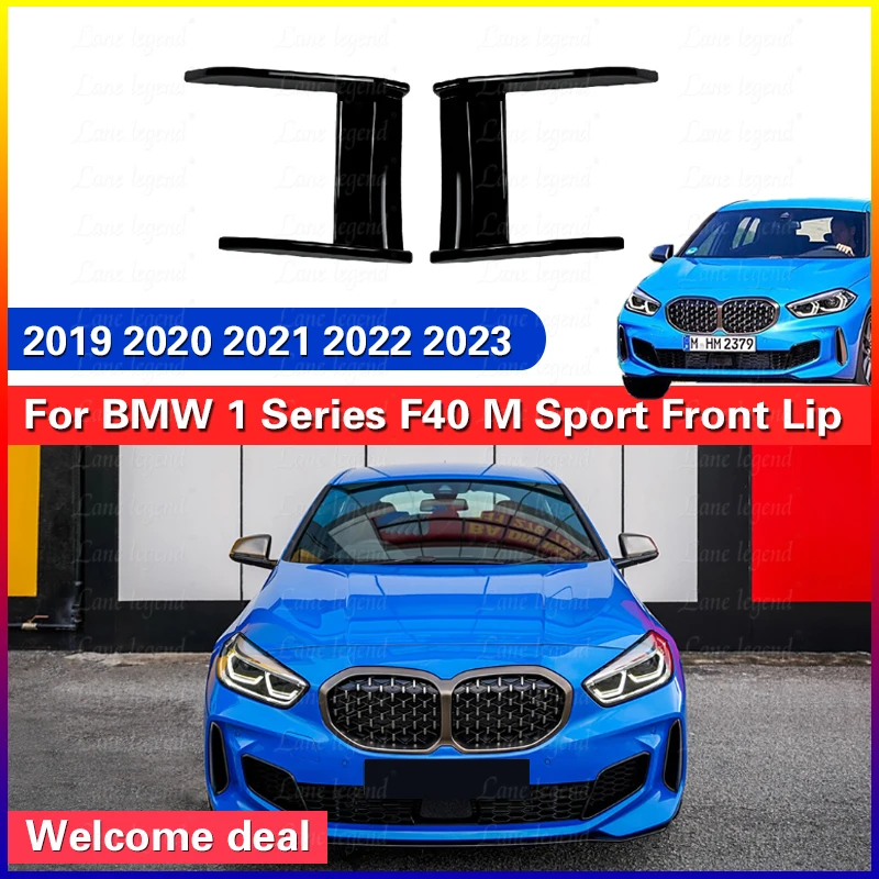 For BMW 1 Series F40 120i 128ti 118i M135i M Performance 2019-2023 Bumper Lip Side Spoiler Splitter Cover High Quality ABS