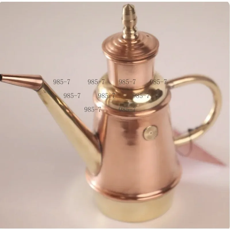 Commercial Oil Dispenser, Handmade Copper Oil Pot for Pizza Oven, Bakery & Pizzeria Use
