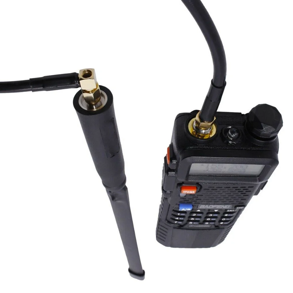 Cable de extensión de antena de 60/100cm AR-152 AR-148 SMA Cable Coaxial de Radio macho-hembra para Baofeng UV-5R UV-82 UV-9R Walkie Talkie