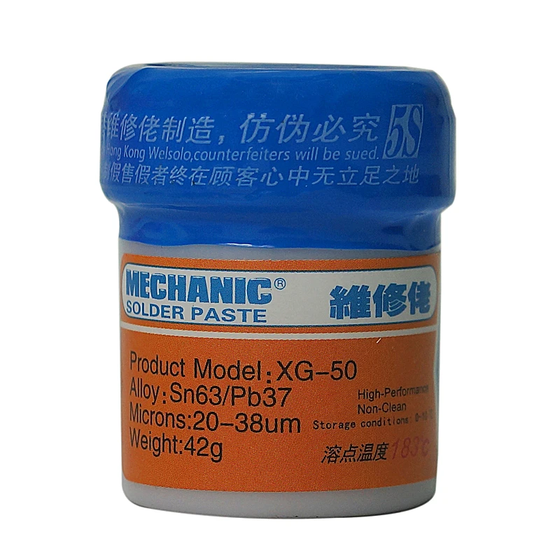MECHANIC XG-50 Liquid Solder Paste 42g SN63/Pb37 Tin SMD BGA SMT PCB Repair Stencil Welding Tool