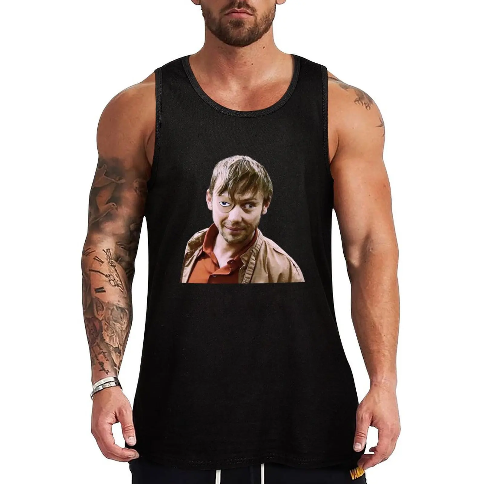 Liam Mcpoyle Eye Patch Tank Top gym wear men sleeveless jackets t-shirt Men's Sleeveless men