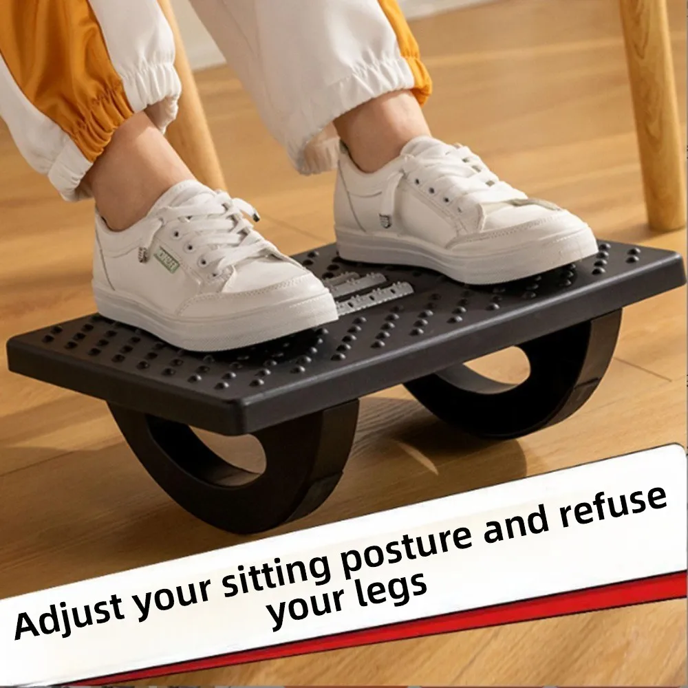Comfortable with Massage Rollers Foot Rest 180 Degree Swing Ergonomic Foot Stool Footrest Stool for Home Office Work