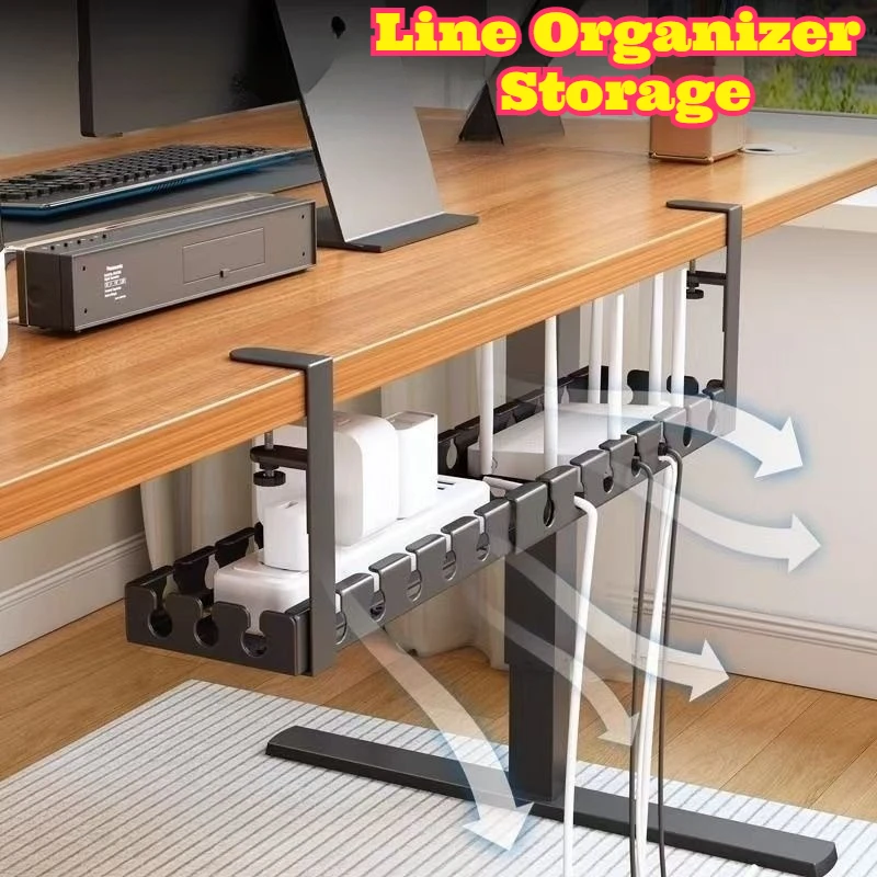 

‌ Органайзер для прокладки кабелей под столом, держатель без зажима для сверл, крепление для удлинителя, коробка для проводов, чехол для шнура, домашний офис, новый стиль