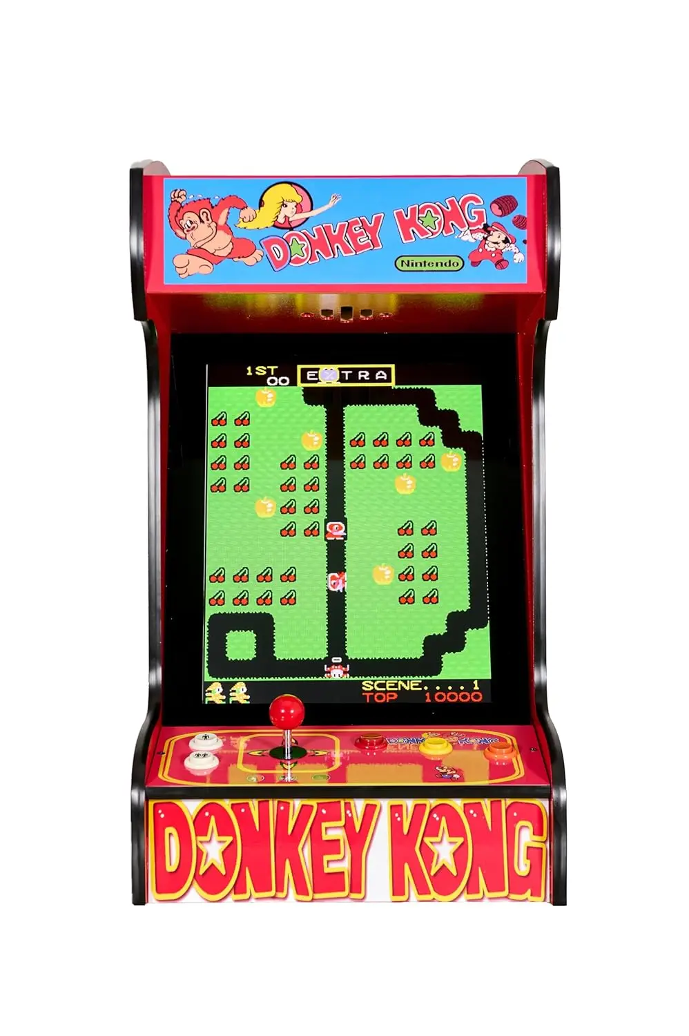 Pies Arcade Factory Classic Home Arcade Machine - Tabletop and Bartop - 412 Retro Games - Full Size LCD Screen, Buttons and Joys