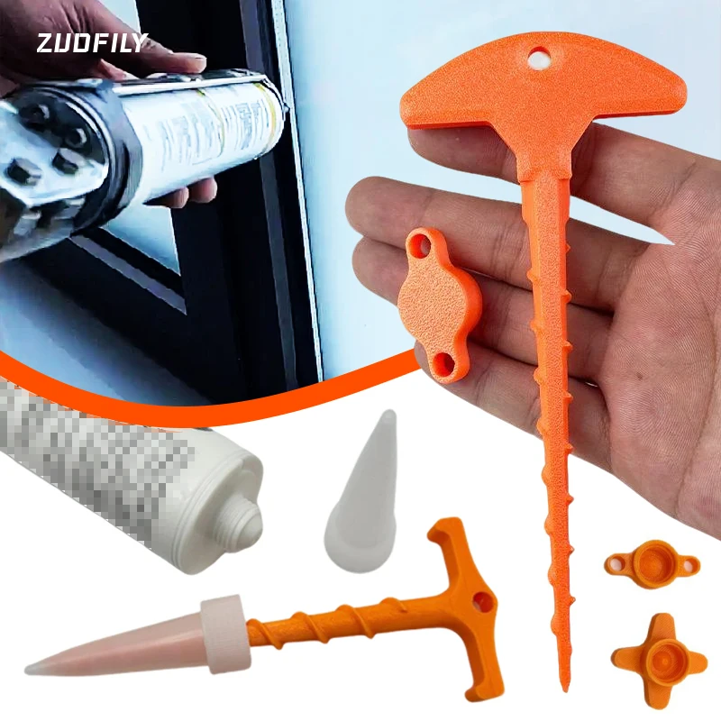 Silicone Sealing Nozzle Cap and Sealant Gun Nozzle Dredge Tool Silicone Seal Cap Used for Open Core Tube To Prevent Rapid Drying