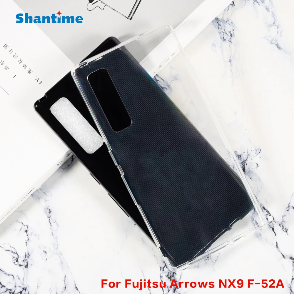 Para Fujitsu flechas NX9 F-52A Gel de silicona teléfono protector trasero Shell para Fujitsu flechas NX9 F-52A TPU caso suave