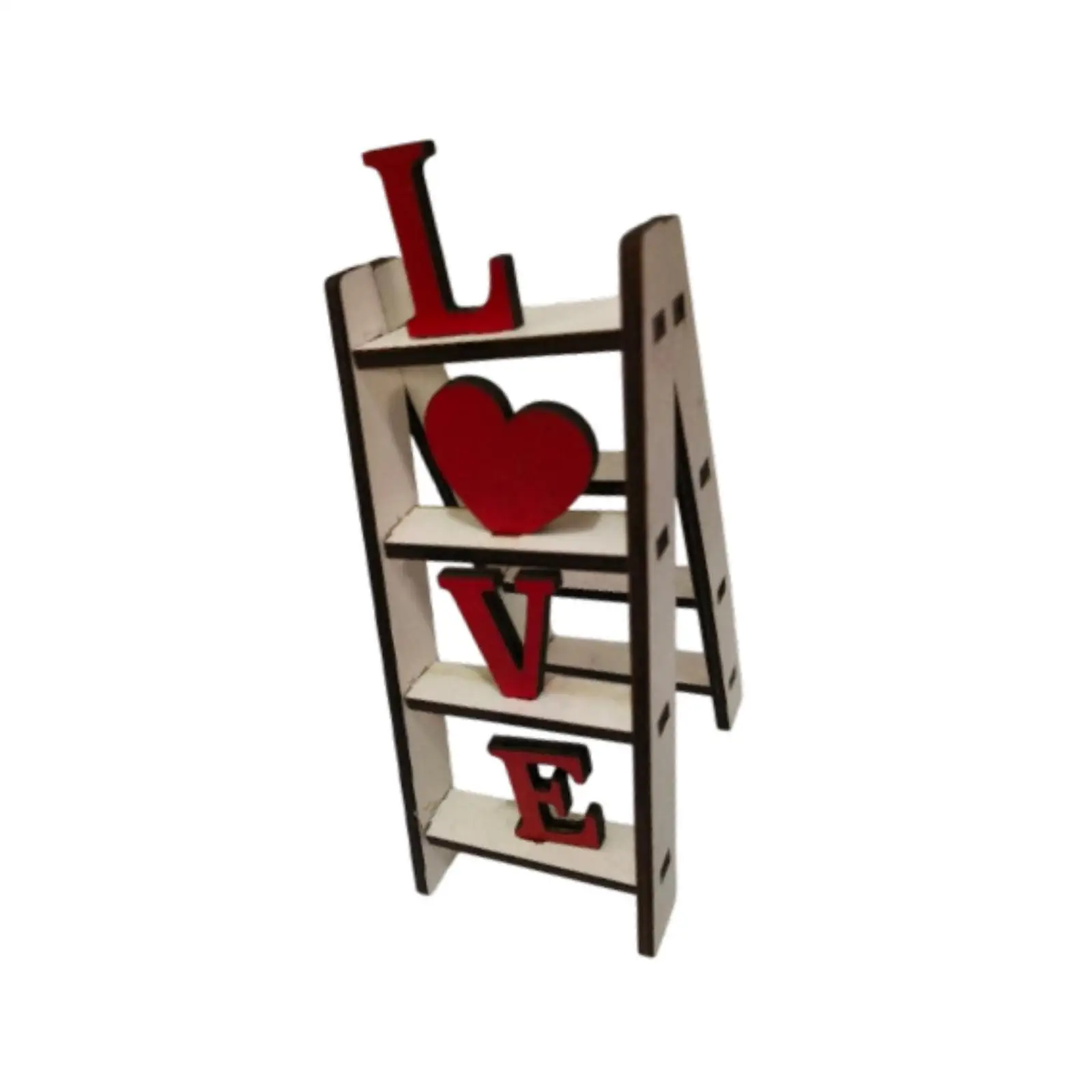 Ladder Tabletop Decoration Modern Wood Crafts Ornament Home Accessory for Anniversary Bedroom Living Room Farmhouse