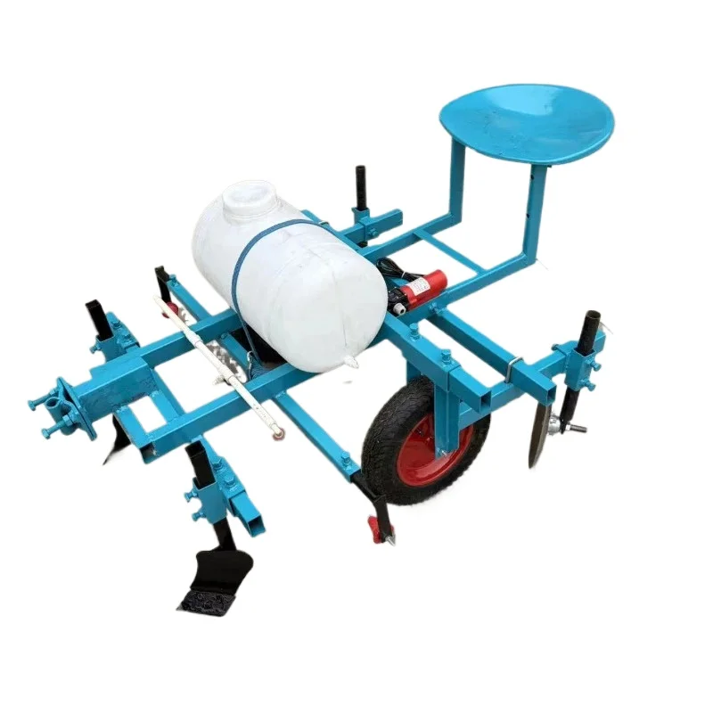 Multifunctional walking tractor, plastic film covering machine, spraying and buckling film cover