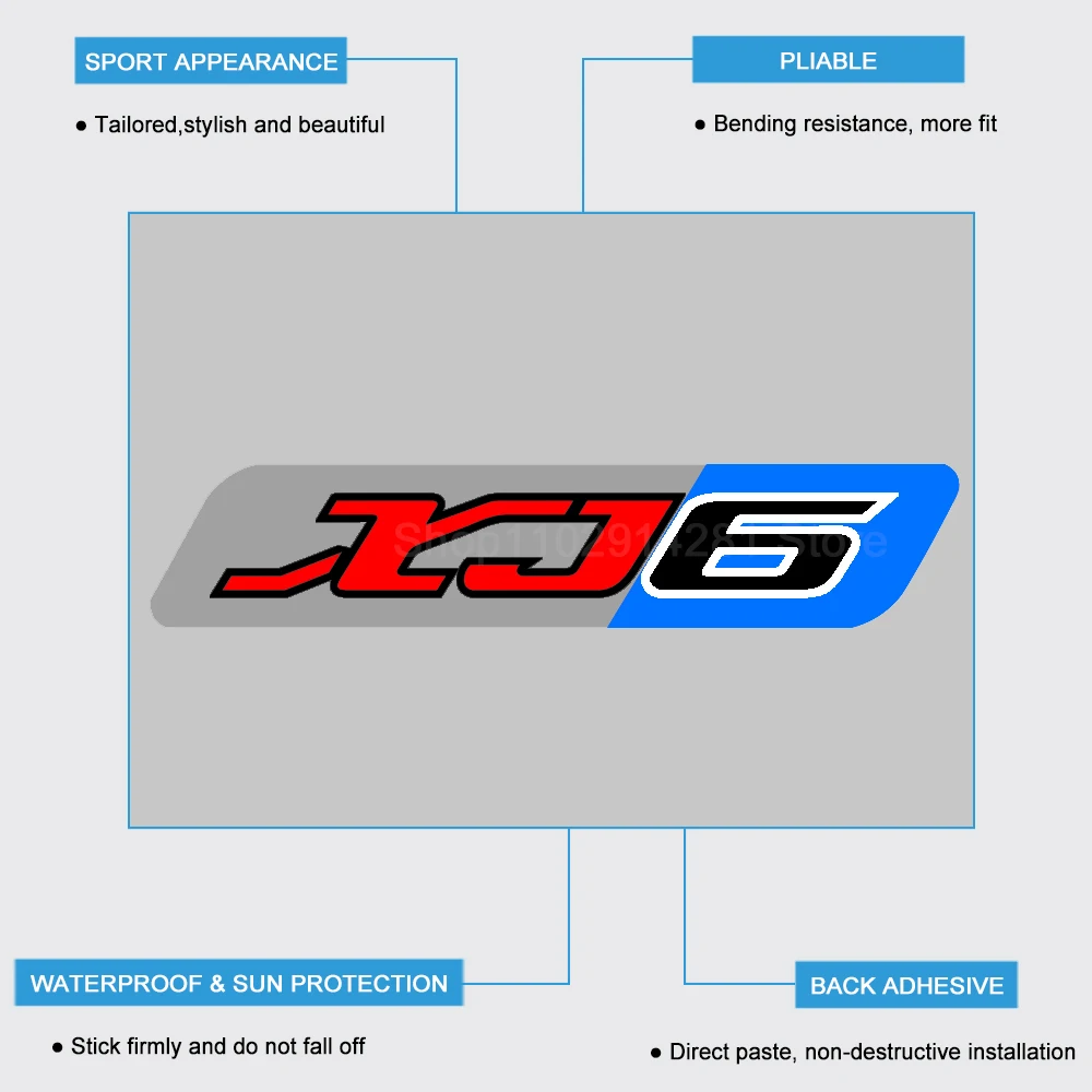 Autocollants de moulage de moto, décalcomanie pour Yamaha XJ6, accessoires de déviation XJ6N, XJ6F N/F, 2010, 2011, 2012, 2013, 2014, 2015, 2018