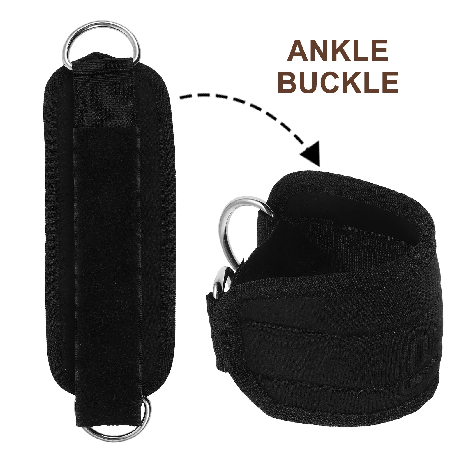 

2pcs Ankle Straps For Leg Training Gear Adjustable Cable Machine Attachment Workout Tool For Thighs Glutes Home Gym Portable