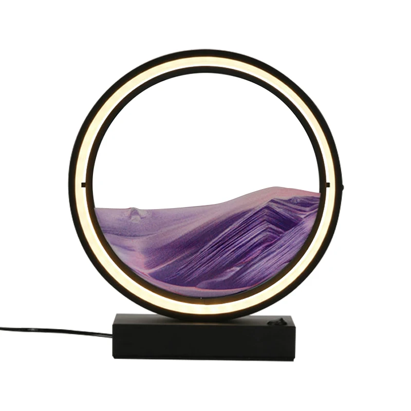 30cm Creative Quicksand Large Table Lamp Bedroom Bedside Lamp Golden Fashion Romantic Simple Decorative Atmosphere Personality