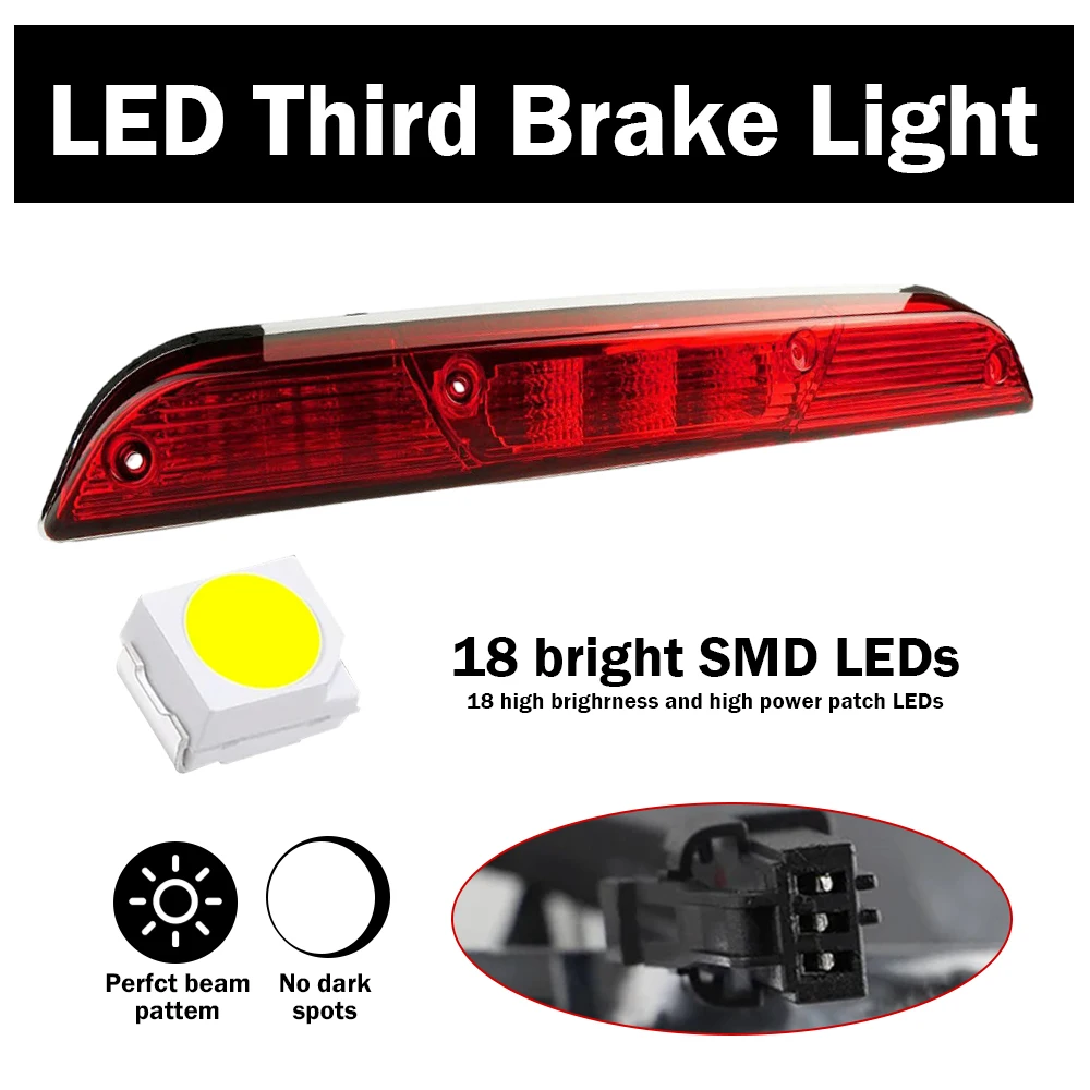 Carro led terceira lâmpada de freio luz de parada de montagem alta fl3z13a613a fl3z13a613b para ford F-150 2015-2023 f250/f350/f450 2017-2020