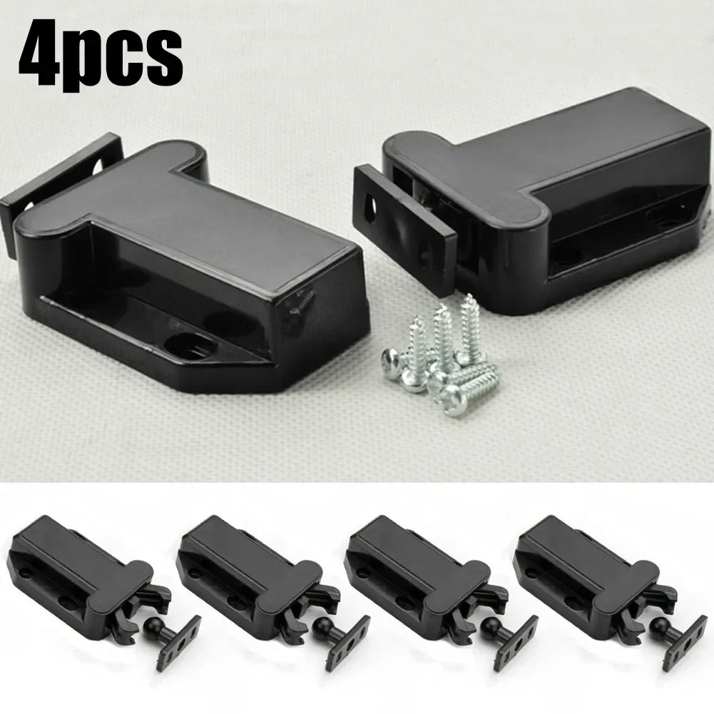 4pc Cabinet Latch Catch ABS  Beetles Wardrobe Push To Open Door Touch Rebound  Latch Hardware Furniture Accessories