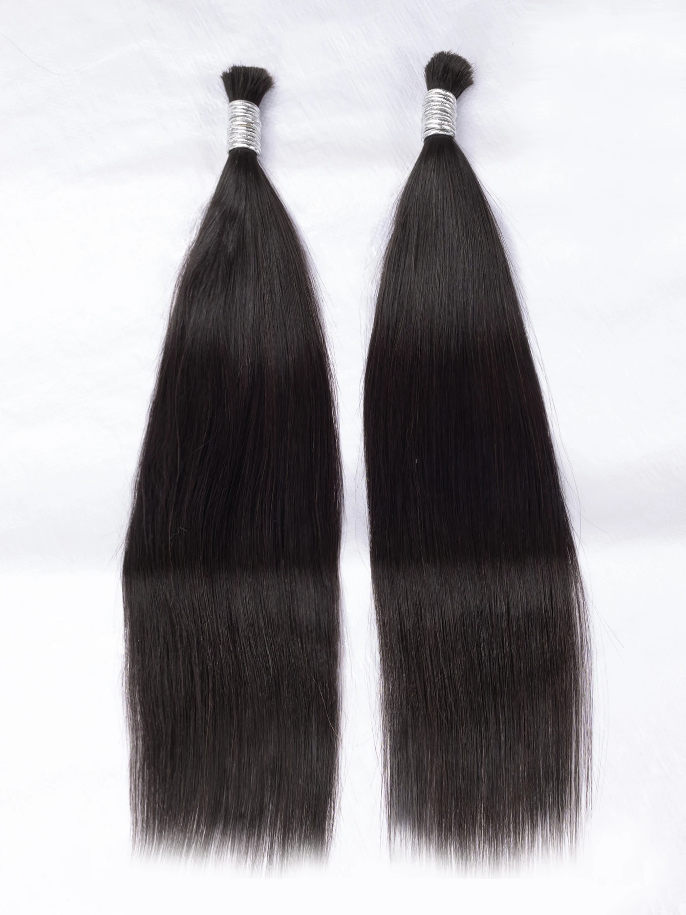 MaxHair-Extensions de Cheveux Vierges Lisses, 100% Naturels, Non Traités, en Vrac