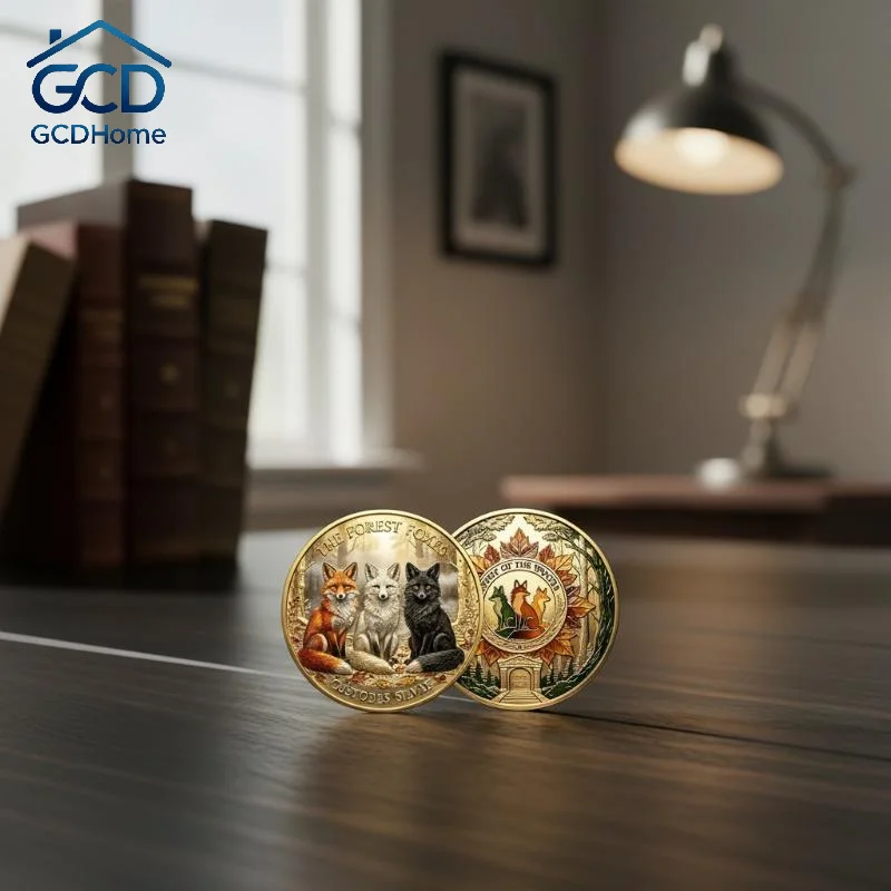 Animal Design Challenge Coins 2D Colored Metal Copper Encouragement Souvenir for Birthday Party Favor Hobby Collection