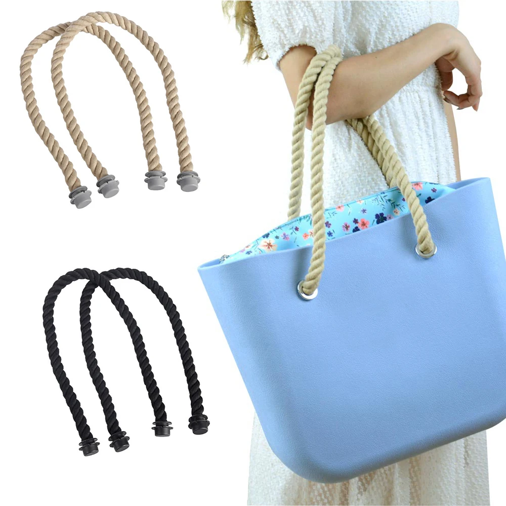 65cm Hand Woven Bag Strap For Women\'S Bag Handbag Handles Replacement Handle Rope Beach Bag Accessories