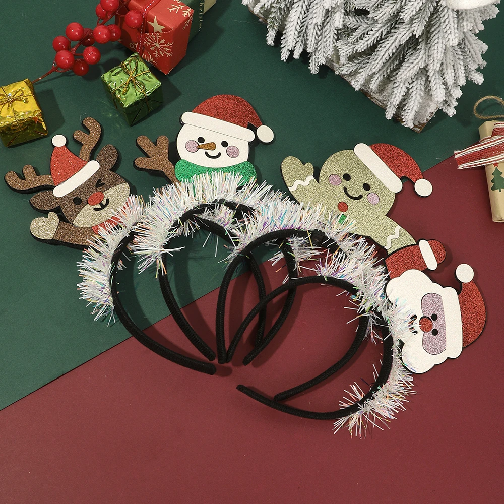 

Christmas Style Cartoon Snowman Headband Ladies Cute Holiday Atmosphere Art Photography Hairband Hair Accessories