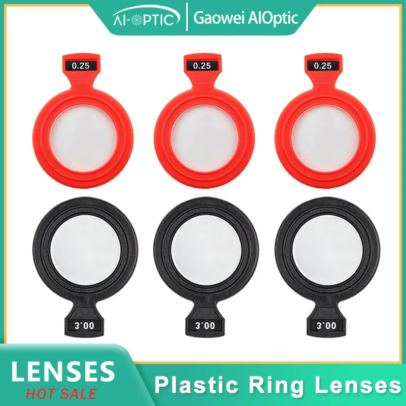 

1Pc Optical Ophthalmic Trial Lenses Set Plastic Frame 26mm Diameter ±0.12D-4.00D For Optometry Tools