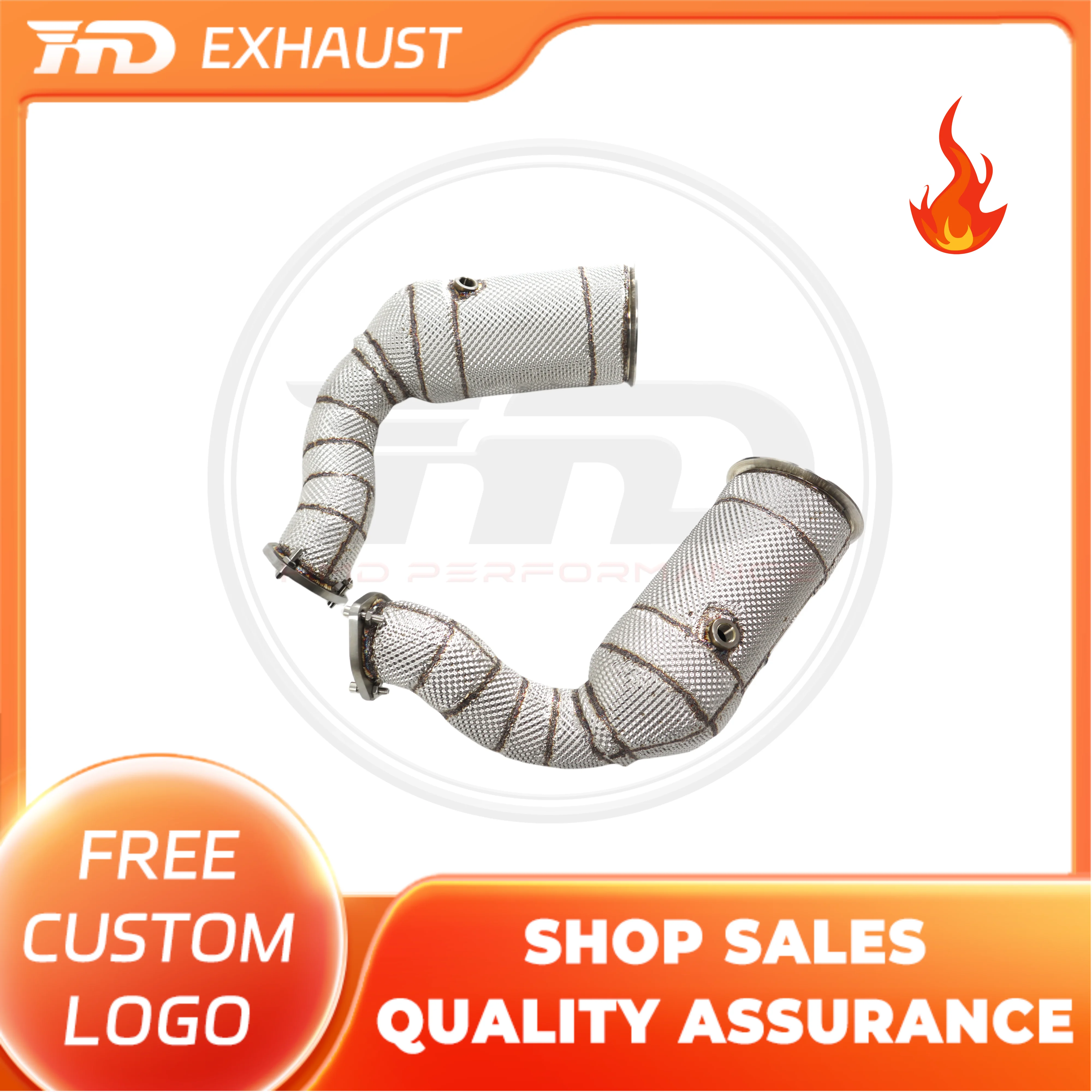 

HMD Hot sale items Stainless Steel Exhaust System High Flow Performance Downpipe For Lamborghini Urus Auto Modification
