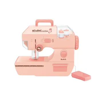 Portable Sewing Machine Mini Household Electric Sewing Machine with Presser Foot Pedal Home Crafting Repair Tools Toys for Children