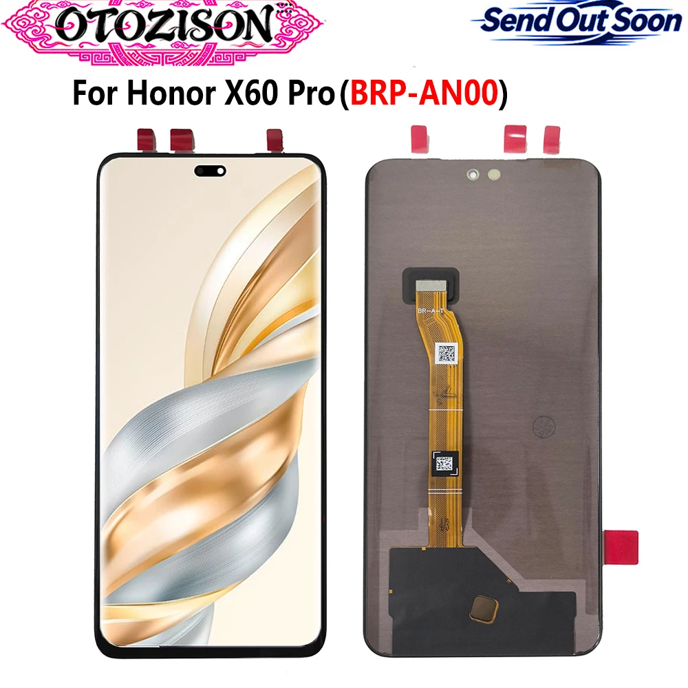 For Honor X60 Pro AMOLED Display Screen For Honor X60 Pro BRP-AN00 LCD Display Screen Touch Panel Digitizer With Frame Assembly