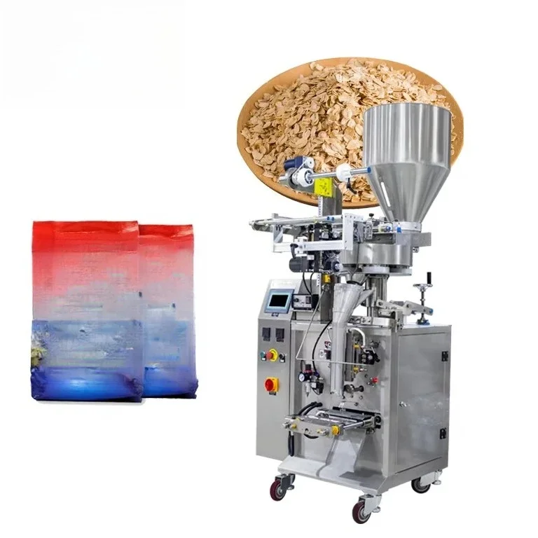 Automatic bagged flour, snacks, nuts, potato chips, plastic pouches, food multi-functional packaging machine
