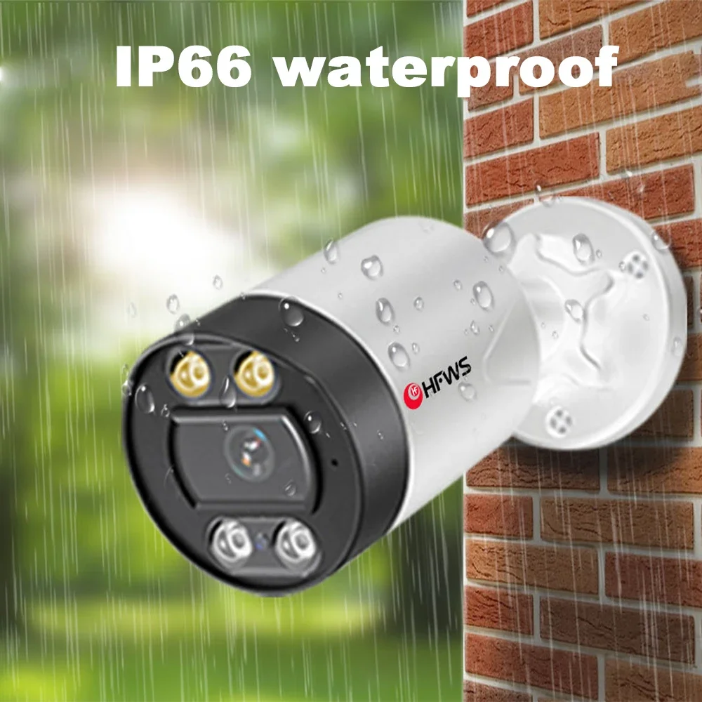 Cámara IP POE de 3MP para exteriores, impermeable, H.265, vigilancia de seguridad, cámara tipo bala, detección de movimiento, CCTV