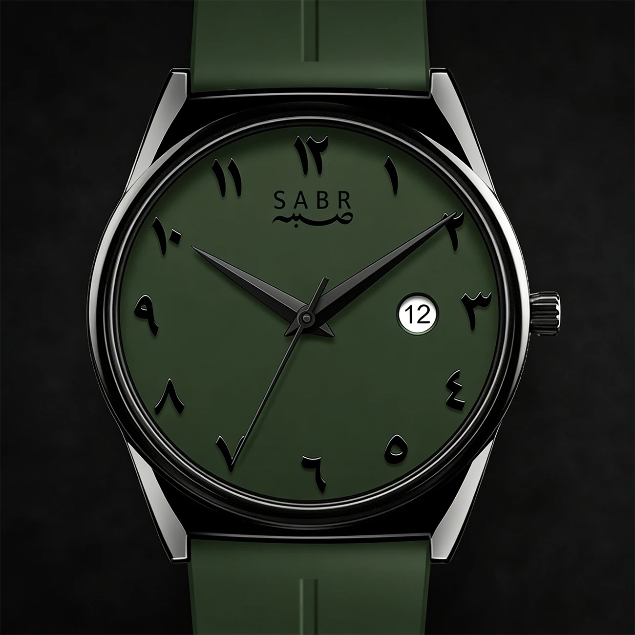 

Sabr Student Sports Watch Arabic numerals date display 3ATM waterproof silicone strap men's quartz watch