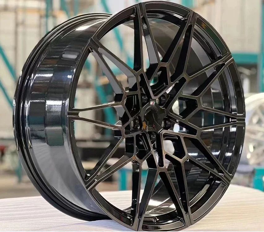 Forged Custom Wheels 6061-T6 Lightweight 16 to 24 Inch Rim All Black Aluminum Alloy Wheel Car 1pc