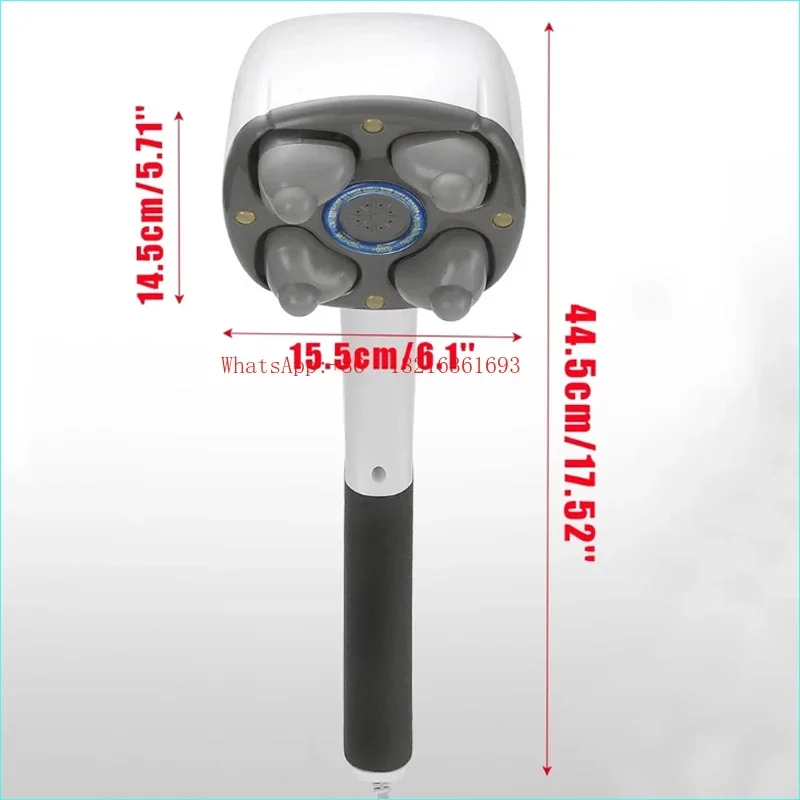 4152Store New Multifunction Anion Cervical 4 Massage Heads Electric Body Massage Hammer Neck Shoulder Waist Leg Arm Massager