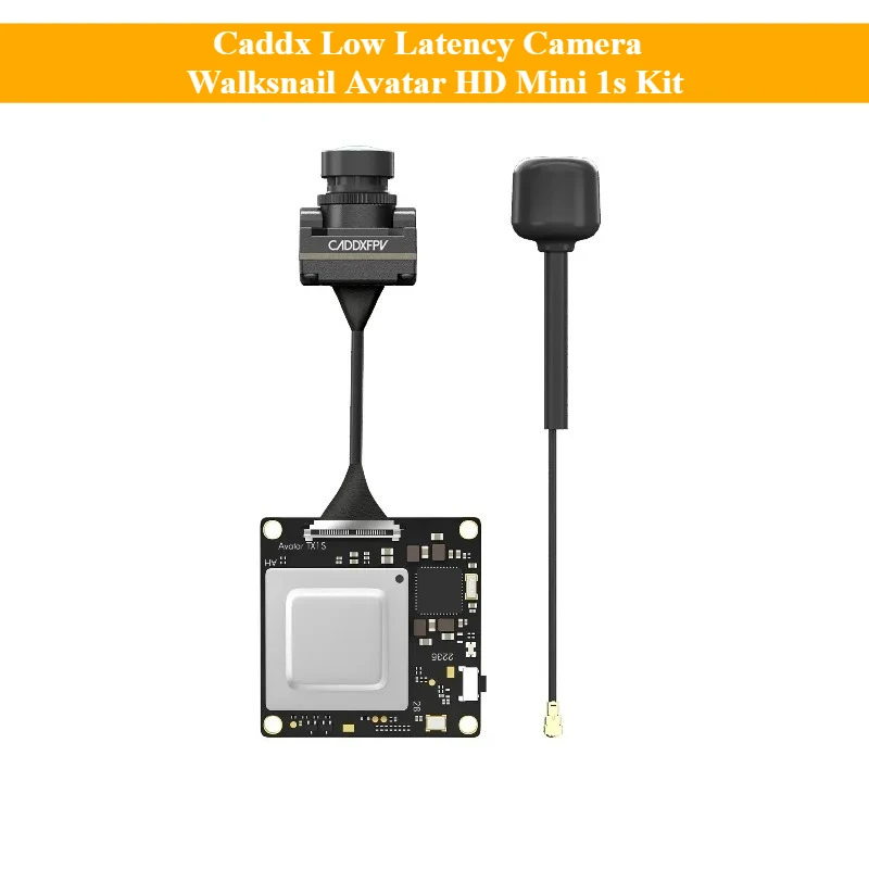 Caddx Low Latency Camera Walksnail Avatar HD Mini 1s Kit 1080P 60fps NanoCamera V3 VTX 32G Mini 1s Lite Kit for FPV Drone Expand
