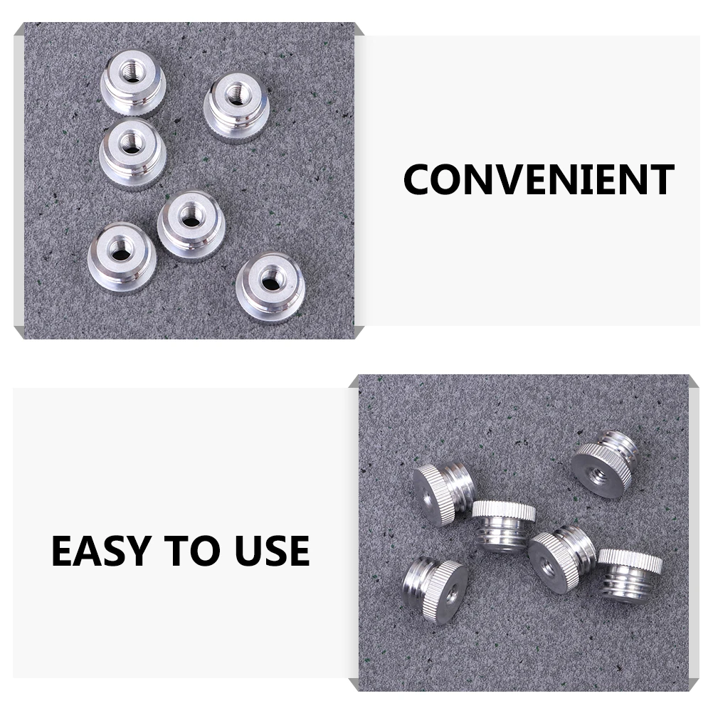 

5pcs Thread Adapter Screw for Mic Tripod Accessories 1/4 Female to 5/8 Microphone Stand Durable AntiRust Storage Hardware Camera