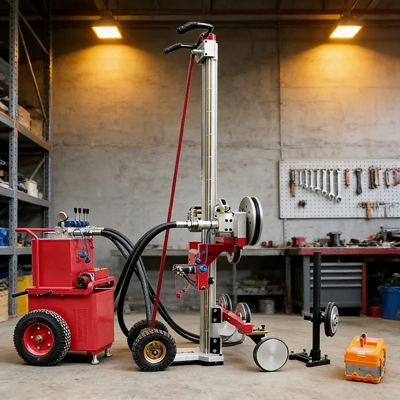Hydraulic Wire Saw for Granite Quarrying and Rock Cutting with High Torque Hydraulic Motor and Dedicated Diamond Wire