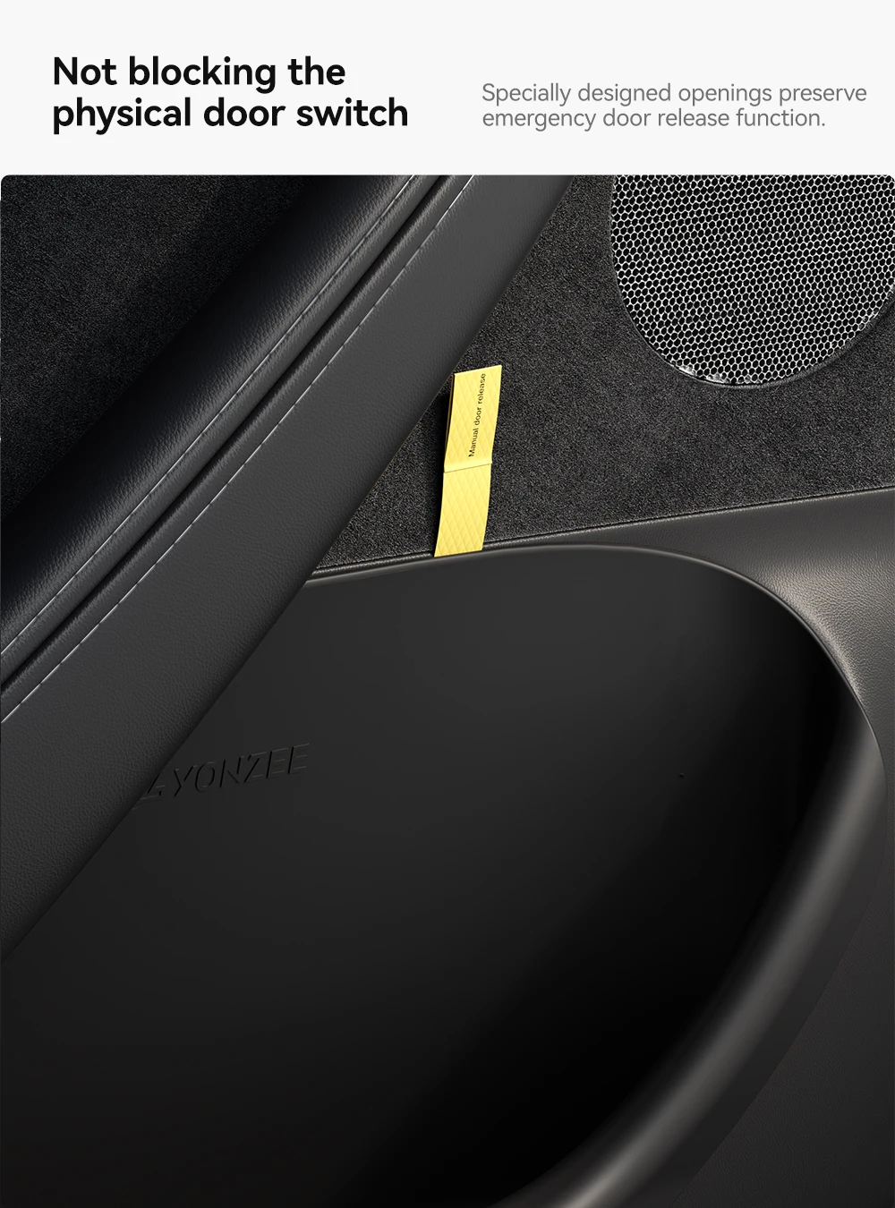 YZ Für Tesla Model Y 3 YL Juniper Highland Autotür-Seitenablagebox Türorganizer Ablagefach Mülleimer Zubehör – Detail 6