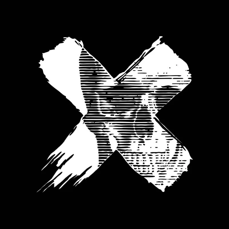 

Oem Cyberpunk X Skull Stickers Ideal for Car Electric Motorcycle Scratch Covering and Luggage Case Decor