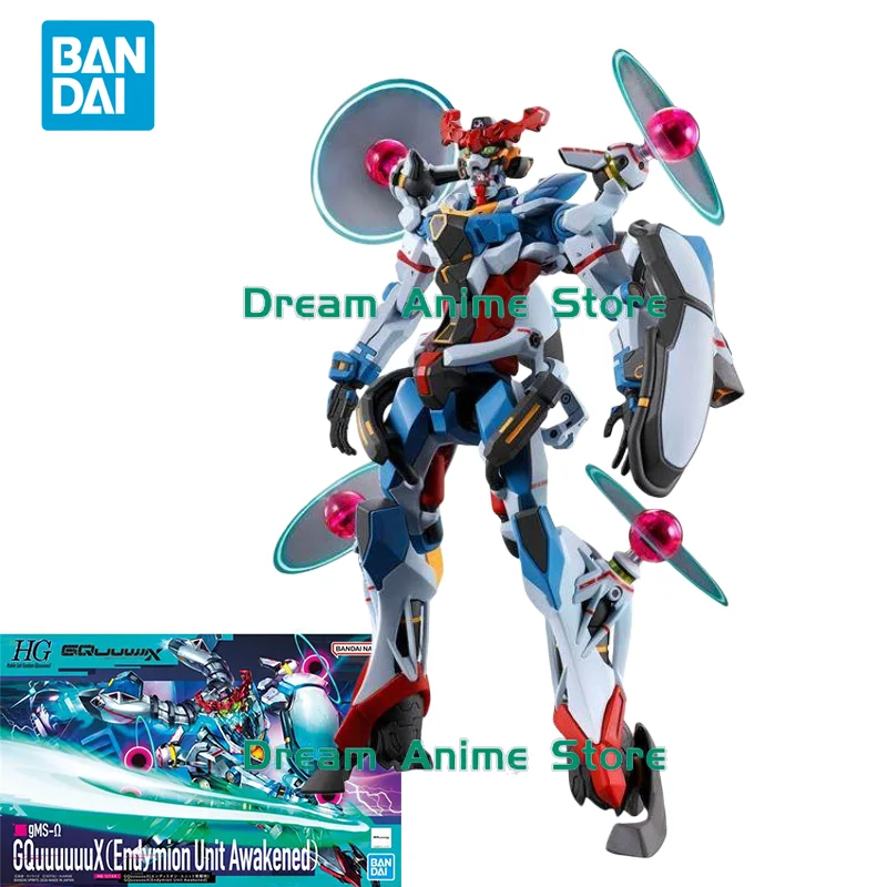 

Оригинальная сборная модель Bandai GUNDAM HG 1/144 Anime GquuuuuuX (Endymion Unit Awakened), игрушка-конструктор, подарок для детей
